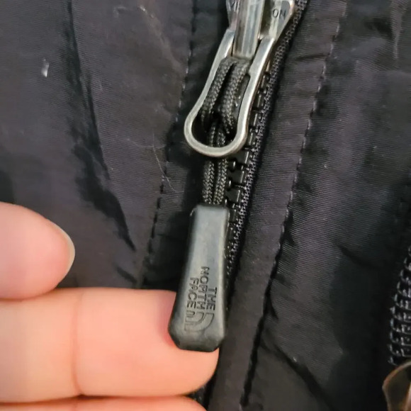 The North Face Women Fleece Full Zip Jacket M Black Pink Breast Cancer Logo - Picture 5 of 11